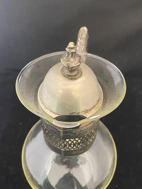 Antique C. 1890 Glass and Silver Pitcher - $1.5K APR Value w/ CoA!