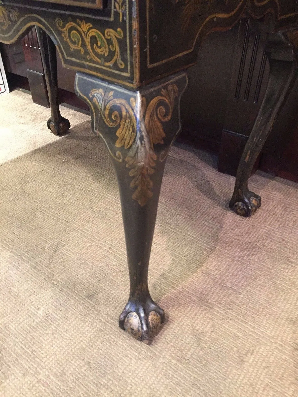 Antique Chinoiserie Wooden Desk Chippendale Style c. 1800s - Apr Value: $80K!*