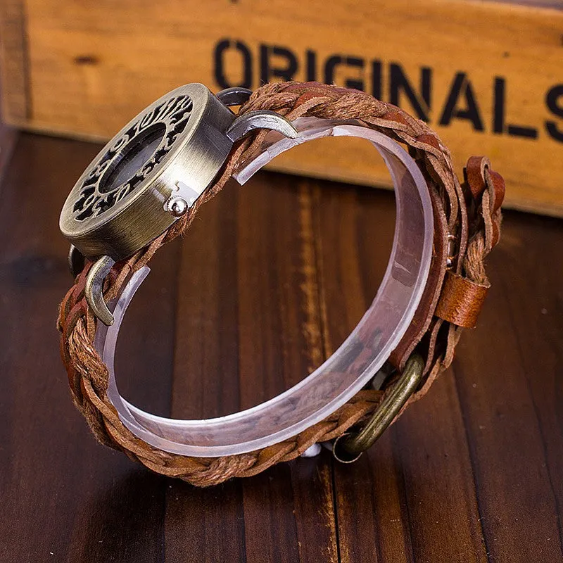 Antique Leather Bracelet Watches
