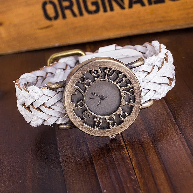 Antique Leather Bracelet Watches