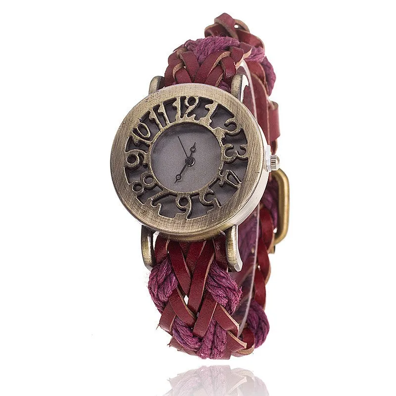 Antique Leather Bracelet Watches
