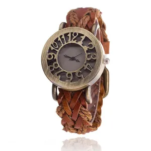 Antique Leather Bracelet Watches