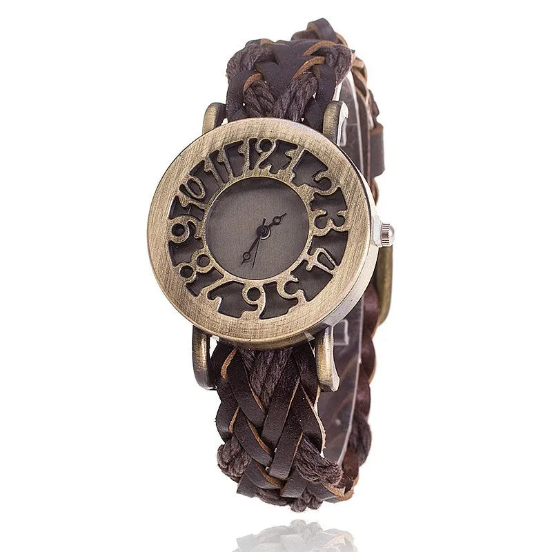 Antique Leather Bracelet Watches