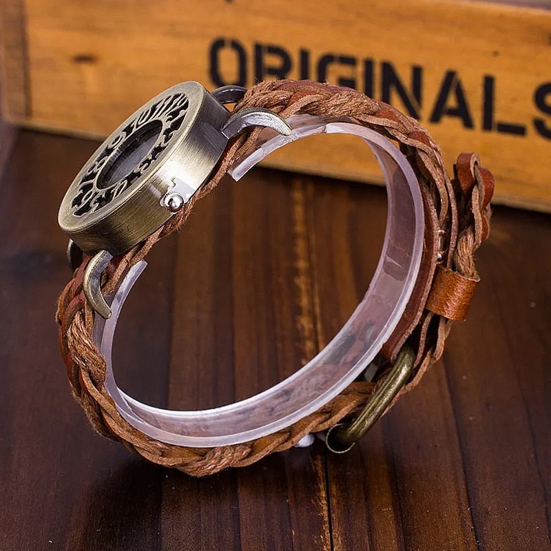 Antique Leather Bracelet Watches