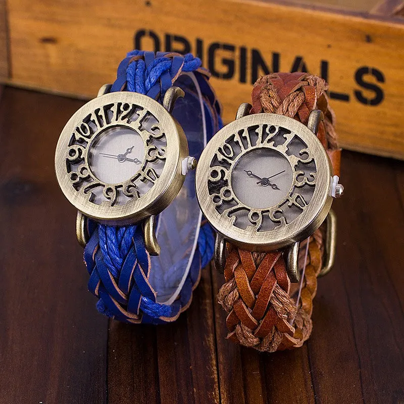 Antique Leather Bracelet Watches