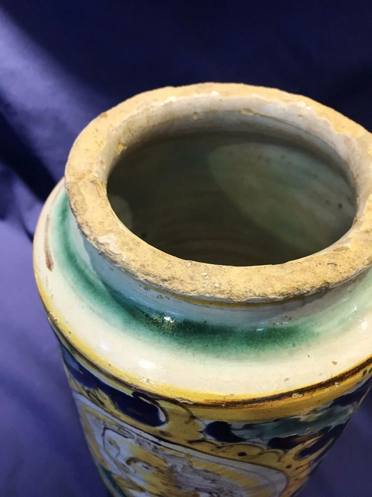 Antique Majolica Apothecary Albarello Pottery Circa 17th Century - $50K VALUE