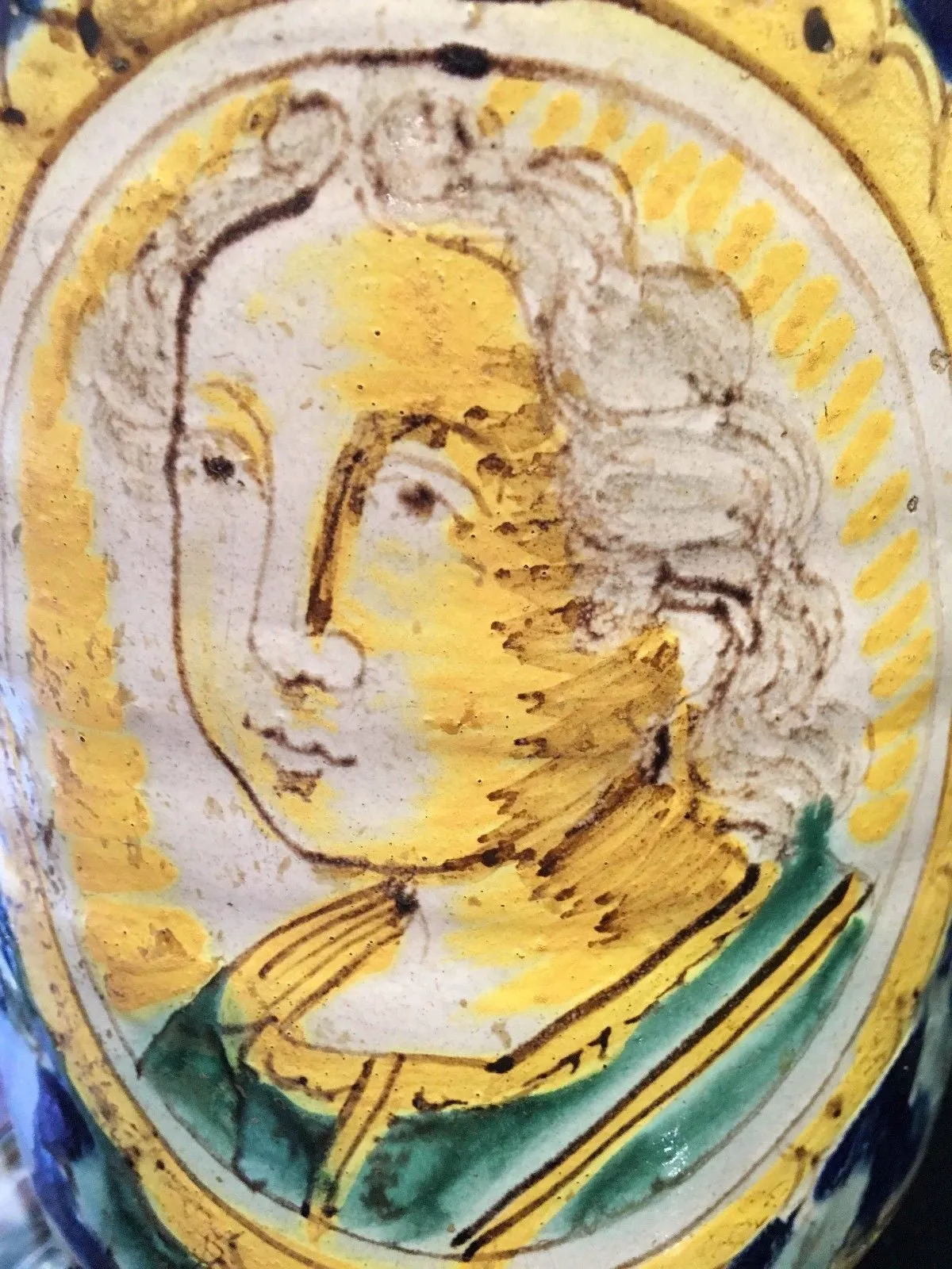 Antique Majolica Apothecary Albarello Pottery Circa 17th Century - $50K VALUE