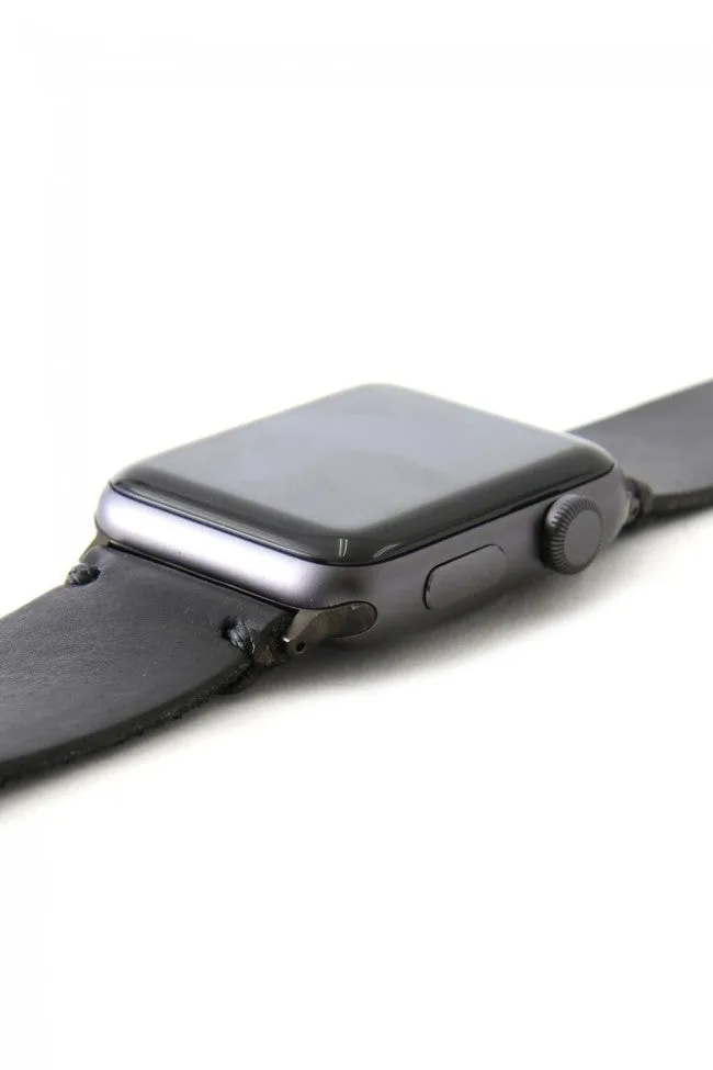 Apple Watch Band - Pueblo Leather TABACCO  - Silver Type 2