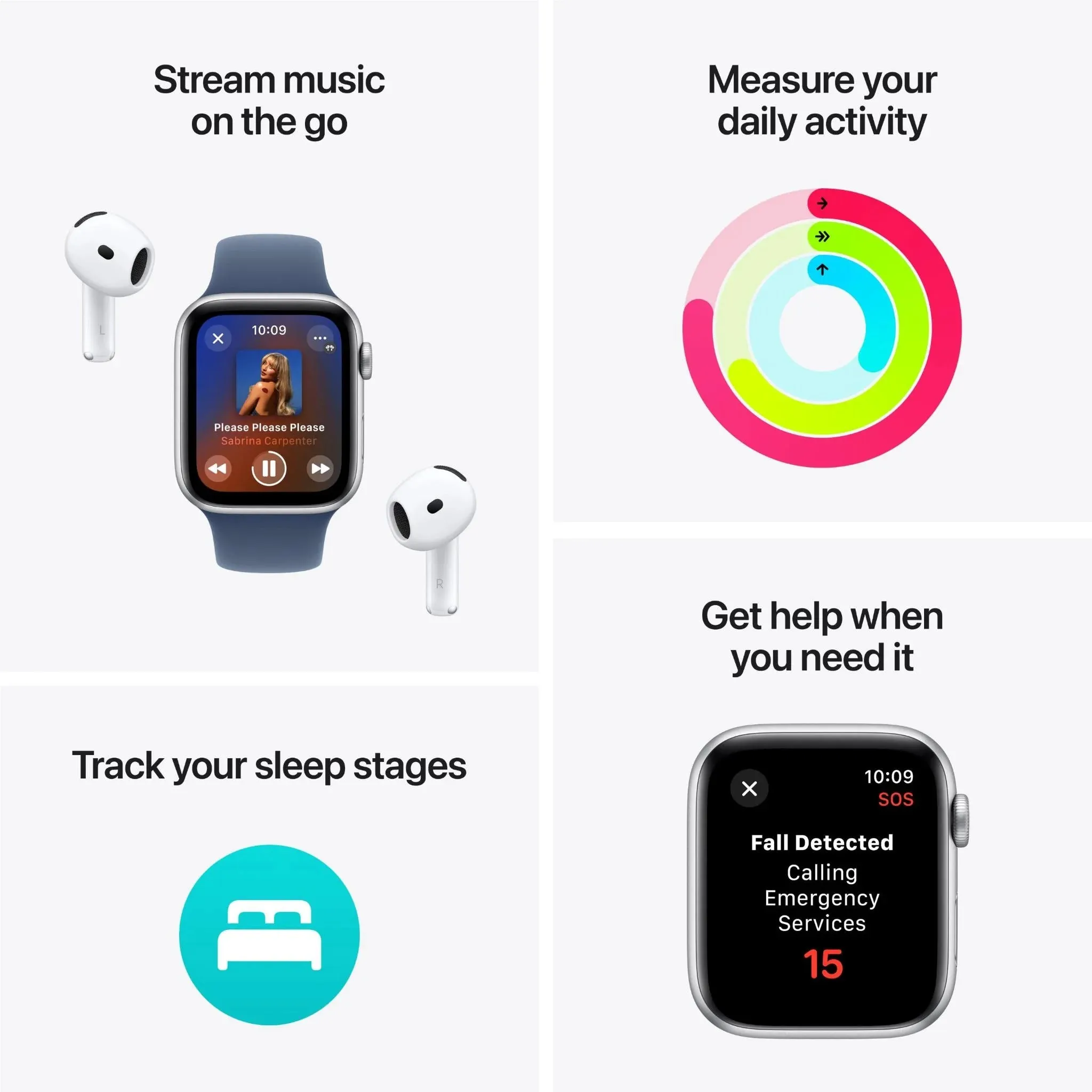 Apple Watch SE 2nd Gen 40mm - Silver Aluminium Case (Refurbished Grade - A)