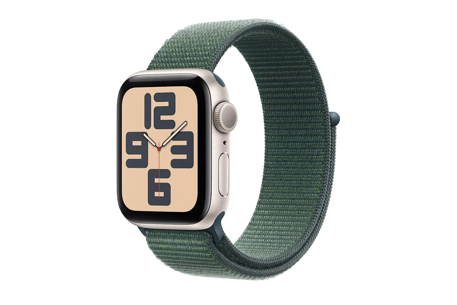Apple Watch SE GPS | 40mm | Starlight Aluminium Case with Lake Green Sport Loop