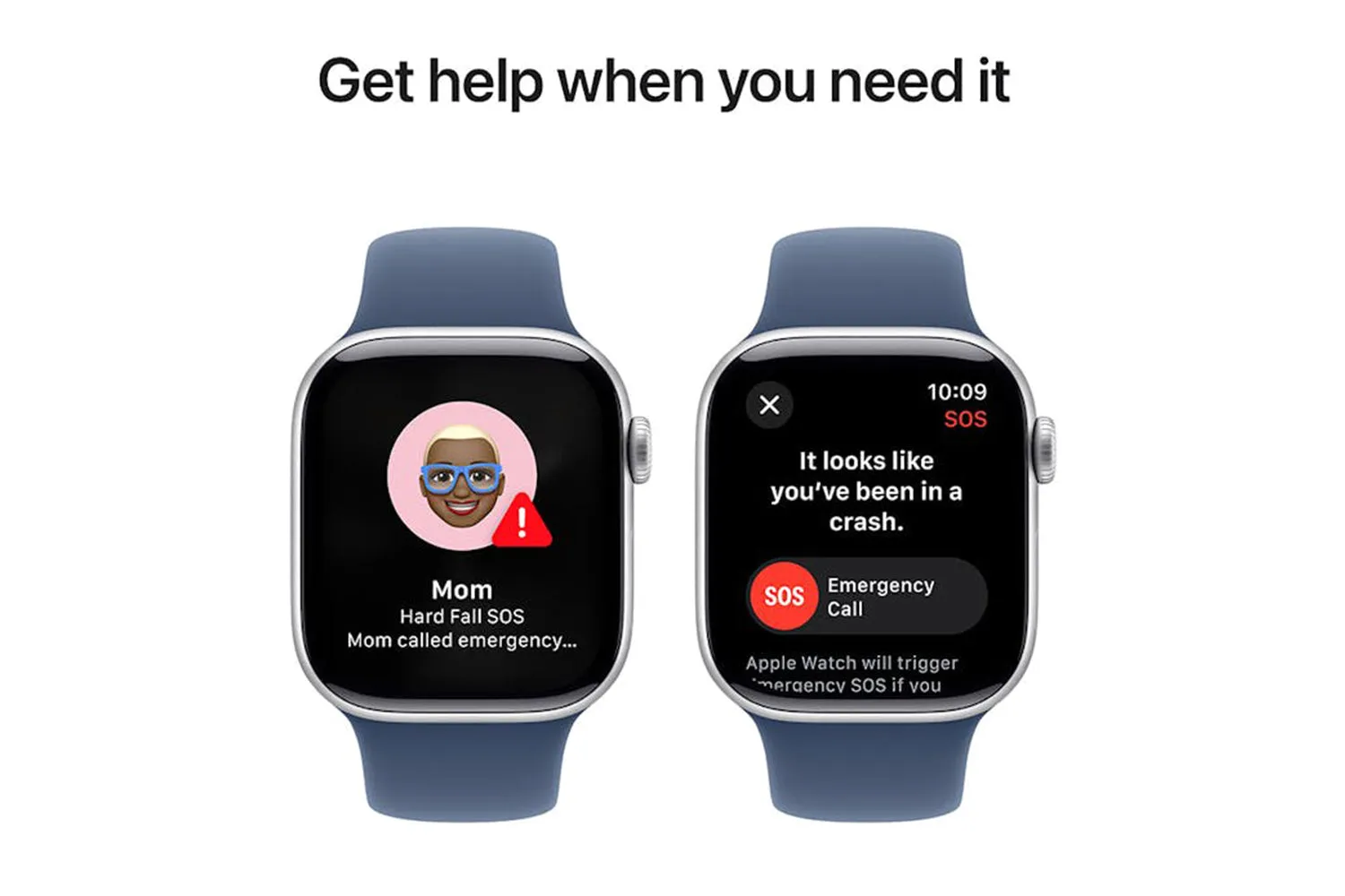 Apple Watch Series 10 | 42mm | Silver Aluminium Case Denim Sport Band S/M