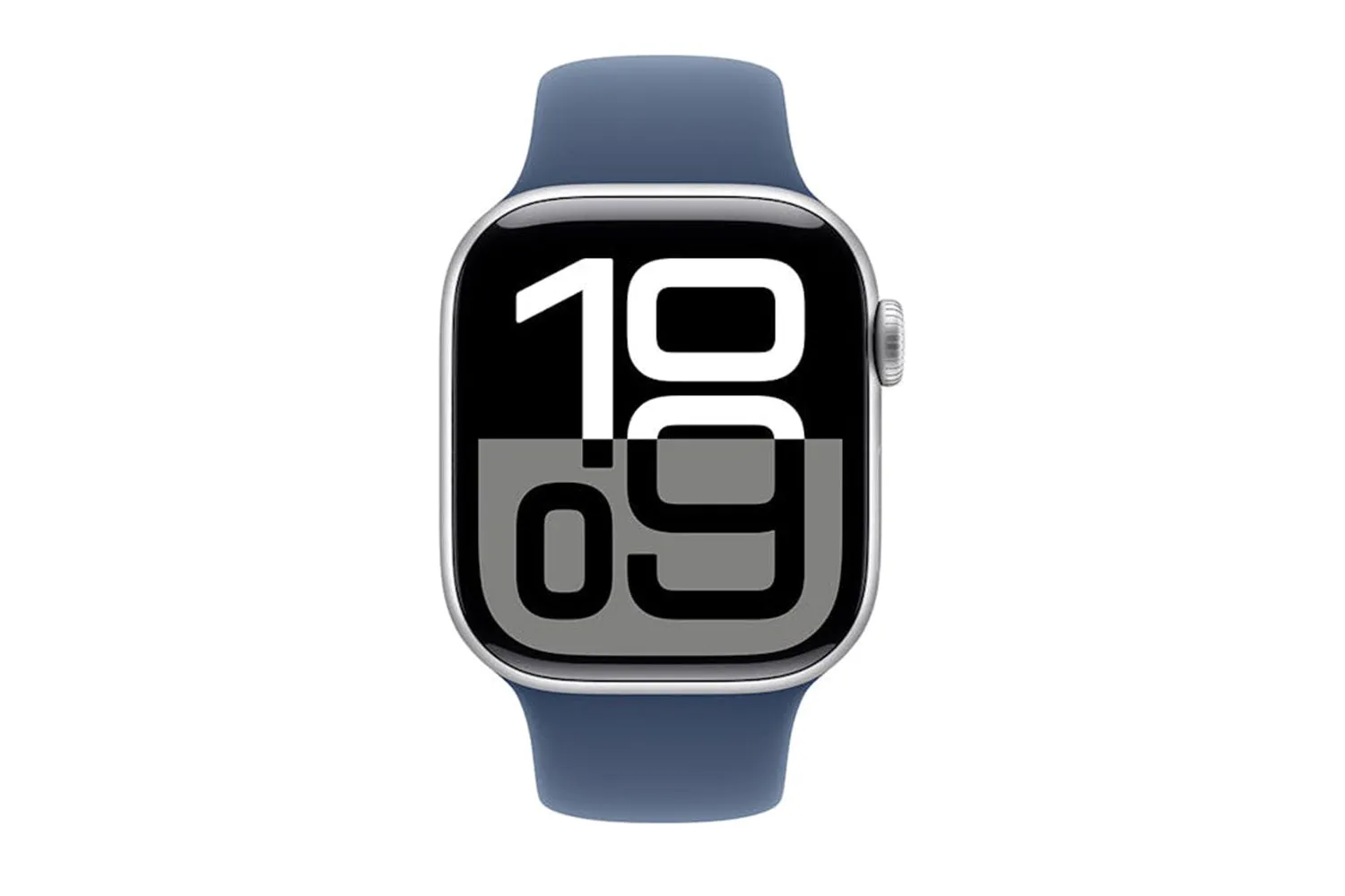 Apple Watch Series 10 | 42mm | Silver Aluminium Case Denim Sport Band S/M