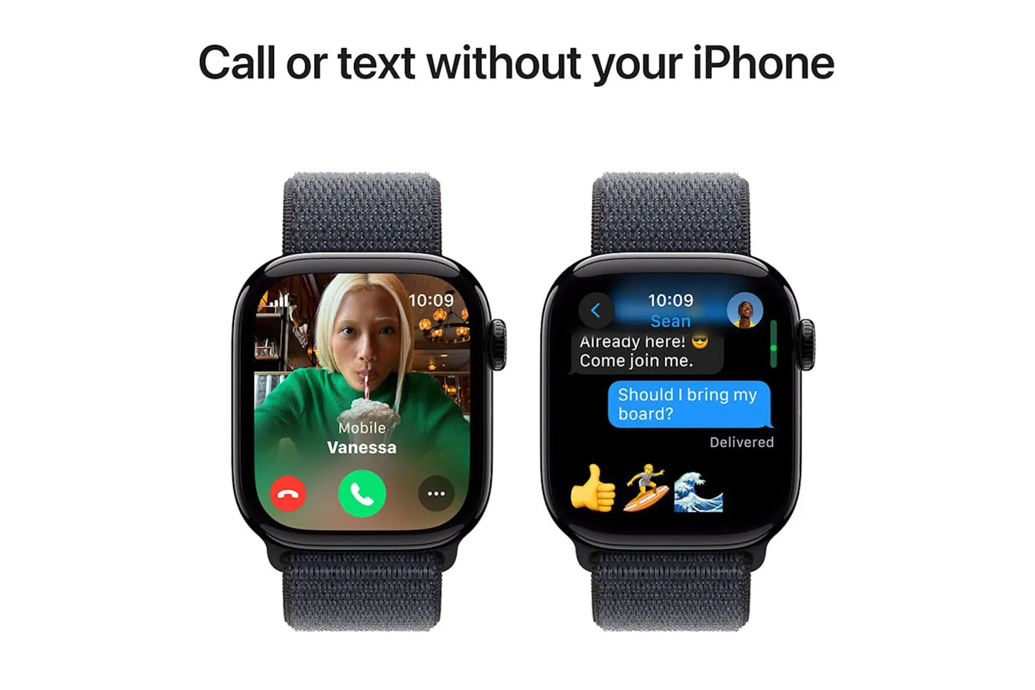 Apple Watch Series 10 GPS   Cellular | 42mm | Jet Black Aluminium Case with Ink Sport Loop