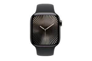 Apple Watch Series 10 GPS   Cellular | 42mm | Slate Titanium Case with Black Sport Band M/L