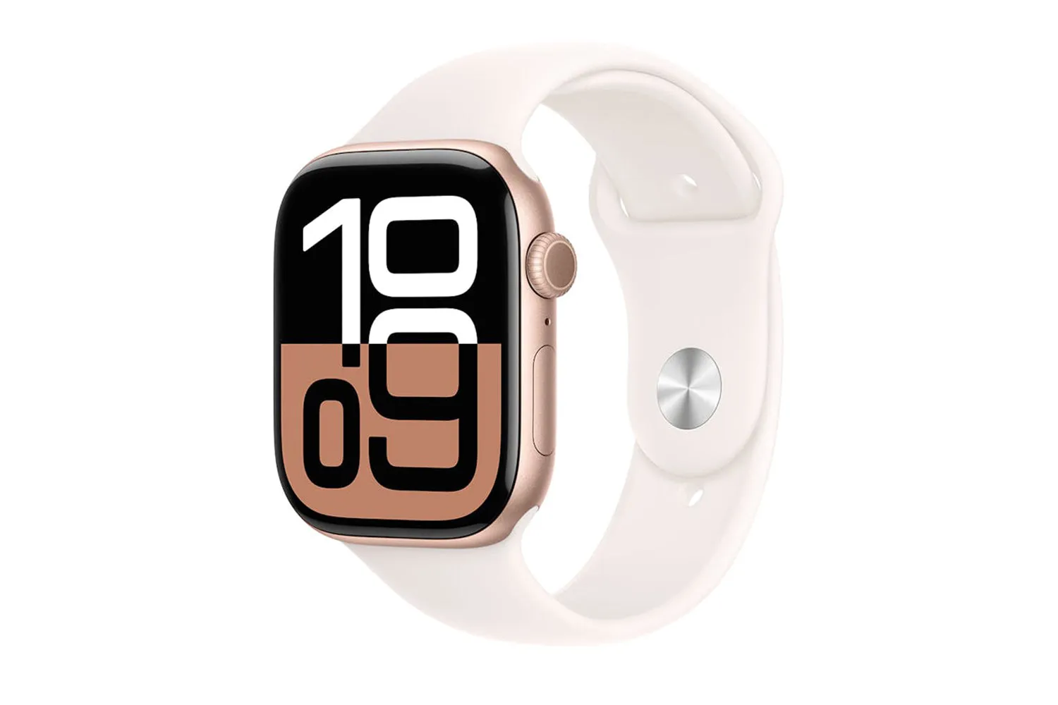 Apple Watch Series 10 GPS   Cellular | 46mm | Rose Gold Aluminium Case with Light Blush Sport Band M/L