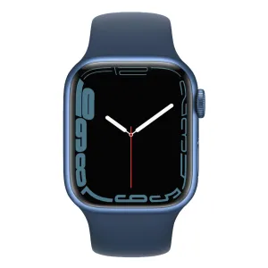 Apple Watch Series 7 41mm Aluminium Case With Sport Band GPS   Cellular - Blue - pristine Refurbished   - AU Version