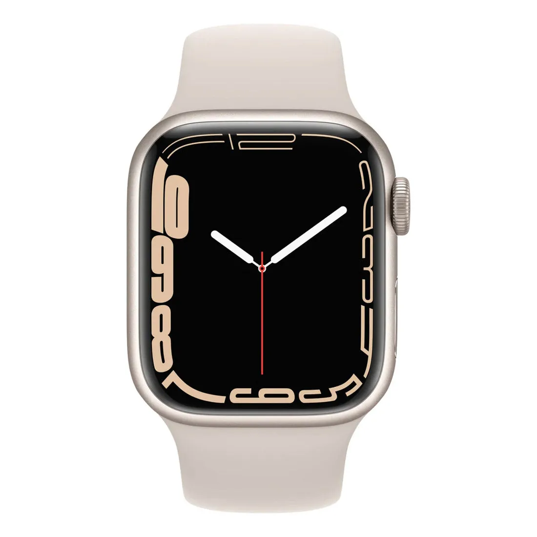 Apple Watch Series 7 45mm GPS   Cellular Aluminium Case With Sport Band - Starlight - Open Never Used - AU Version