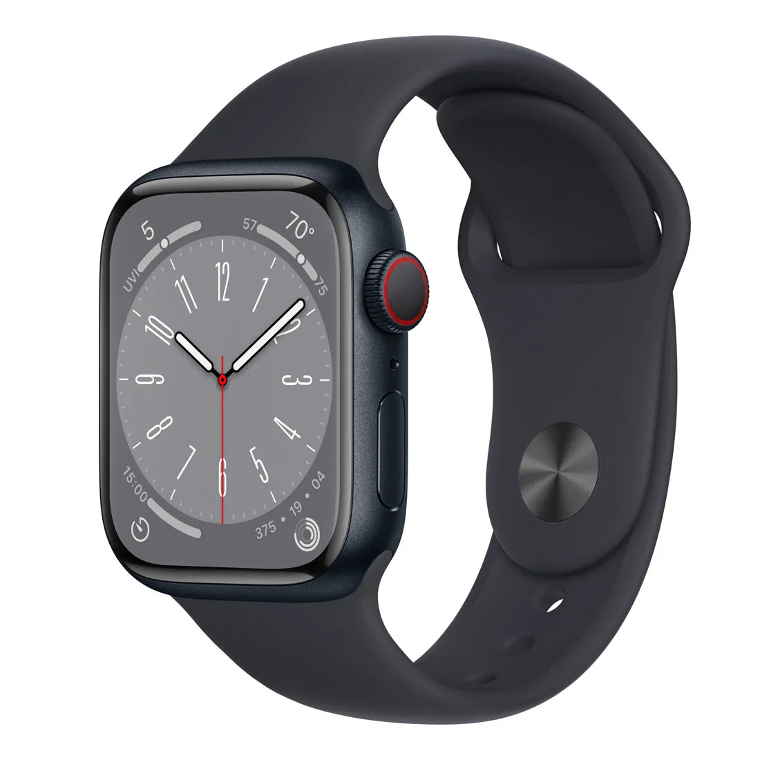 Apple Watch Series 8 GPS   Cellular 45mm Aluminum Case w/ Sport Band - Midnight - Excellent - Refurbished - AU Version