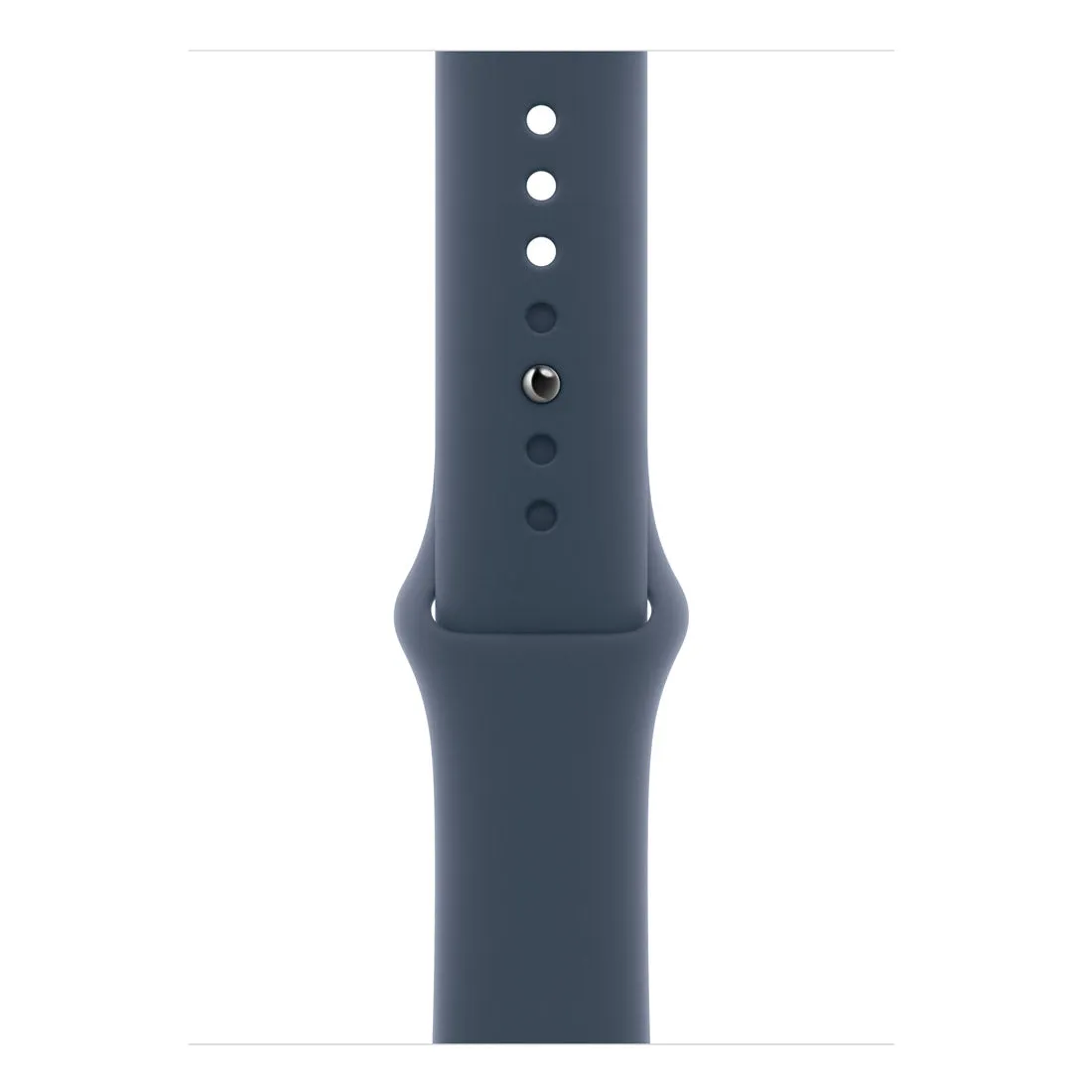 Apple Watch Series 9 41mm GPS   Cellular Silver Aluminium Case with Storm Blue Sport Band
