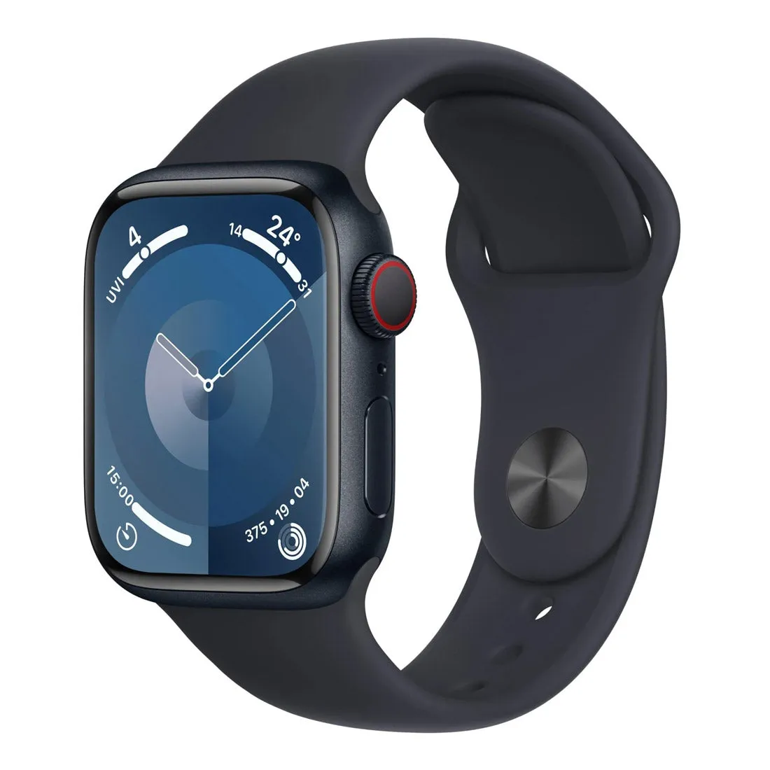 Apple Watch Series 9 45mm (GPS   Cellular) Midnight Aluminium Case with Midnight Sport Band (M/L) (Open Never Used)