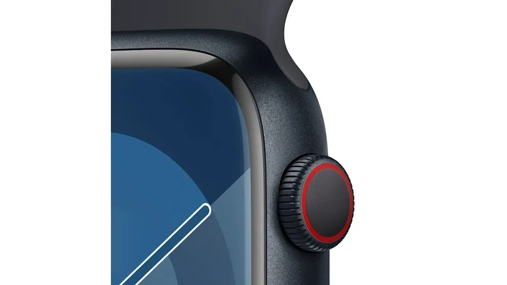 Apple Watch Series 9 45mm (GPS   Cellular) Midnight Aluminium Case with Midnight Sport Band (M/L) (Open Never Used)