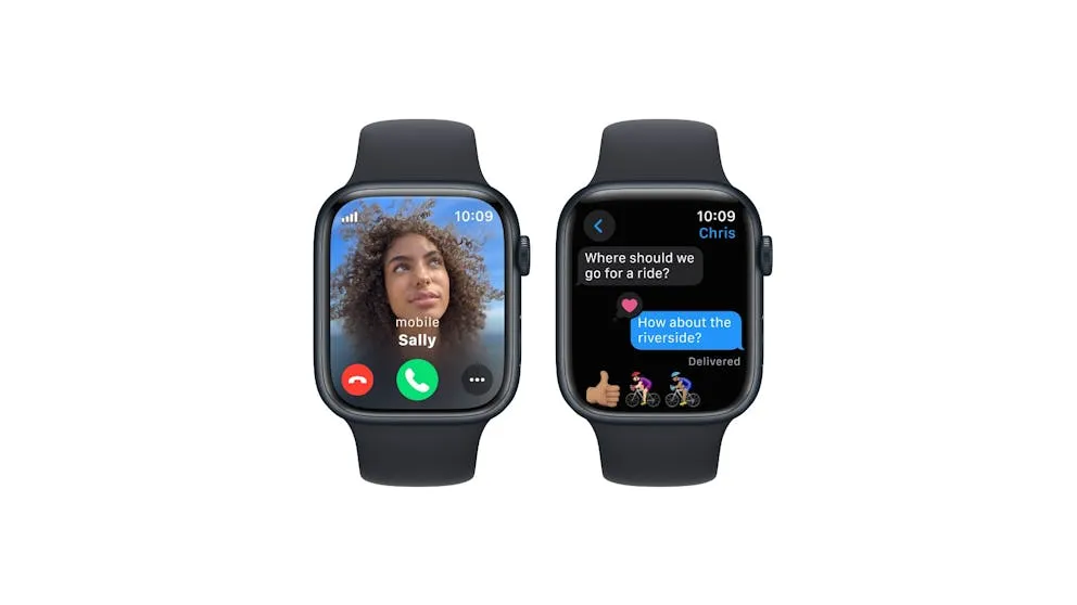 Apple Watch Series 9 45mm (GPS   Cellular) Midnight Aluminium Case with Midnight Sport Band (M/L) (Open Never Used)
