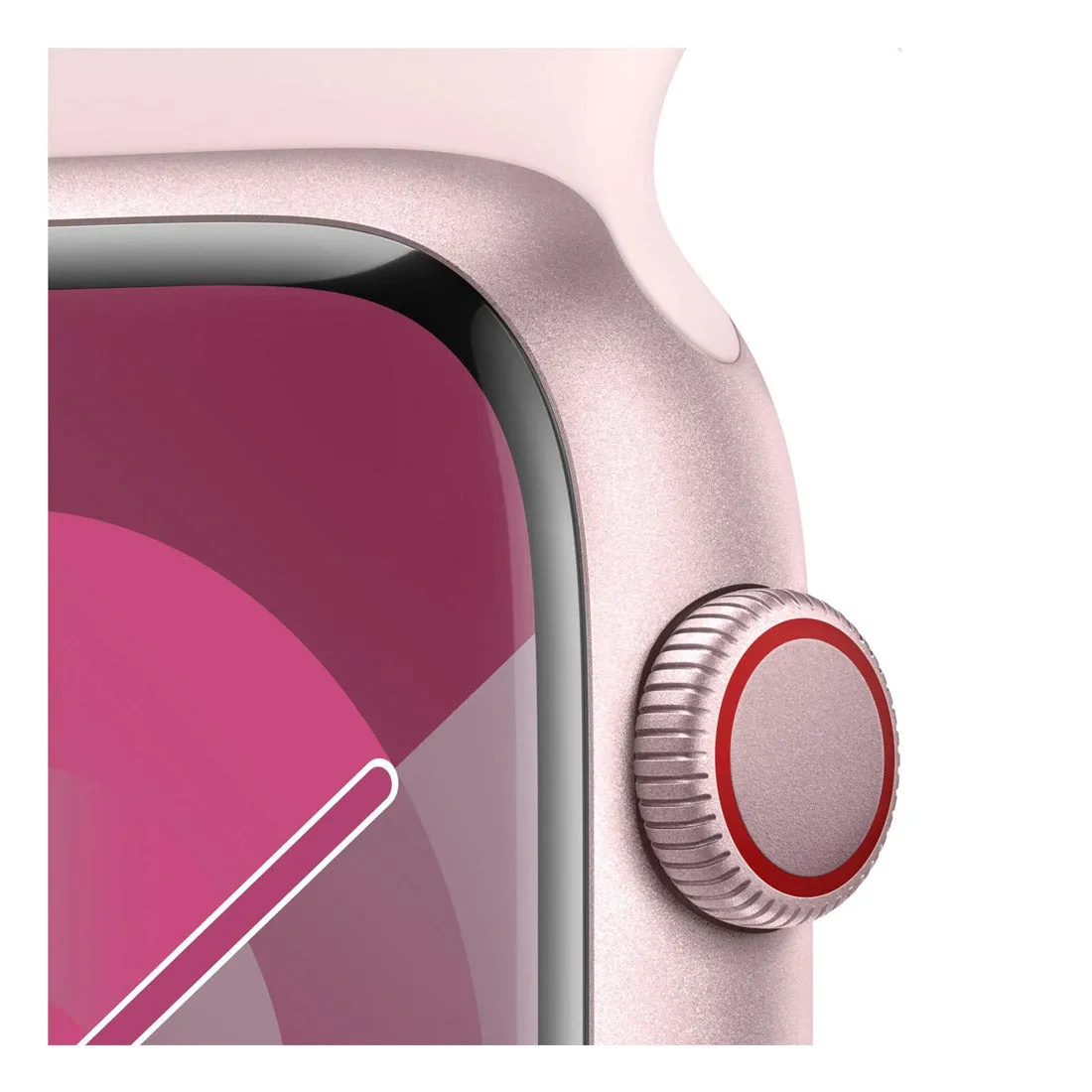 Apple Watch Series 9 GPS   Cellular 45mm Pink Aluminium Case w/ Light Pink Sport Band (M/L) Opened Never Used