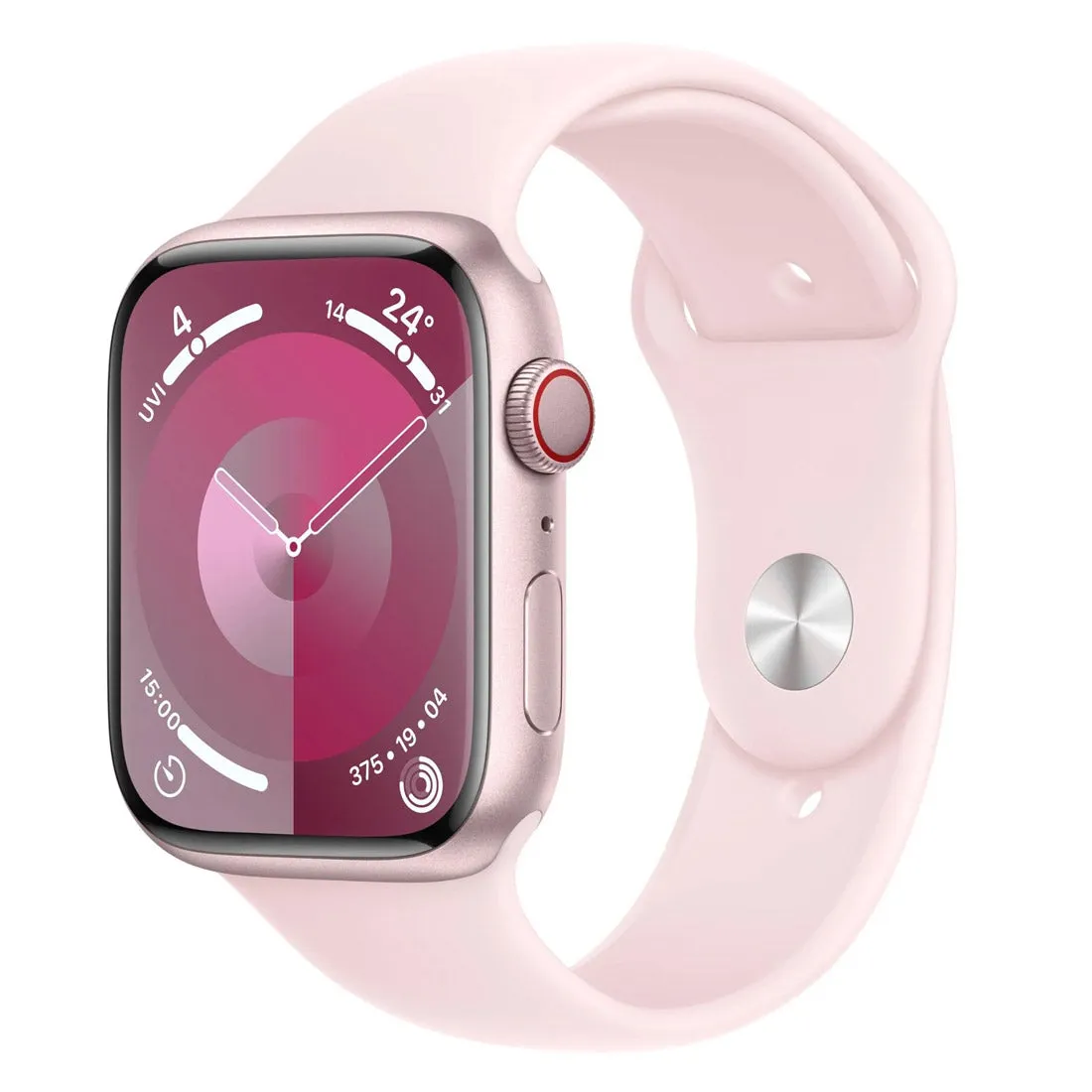 Apple Watch Series 9 GPS   Cellular 45mm Pink Aluminium Case w/ Light Pink Sport Band (M/L) Opened Never Used