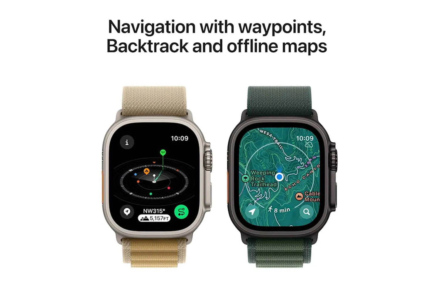 Apple Watch Ultra 2 | 49mm | Natural Titanium Case with Tan Alpine Loop M