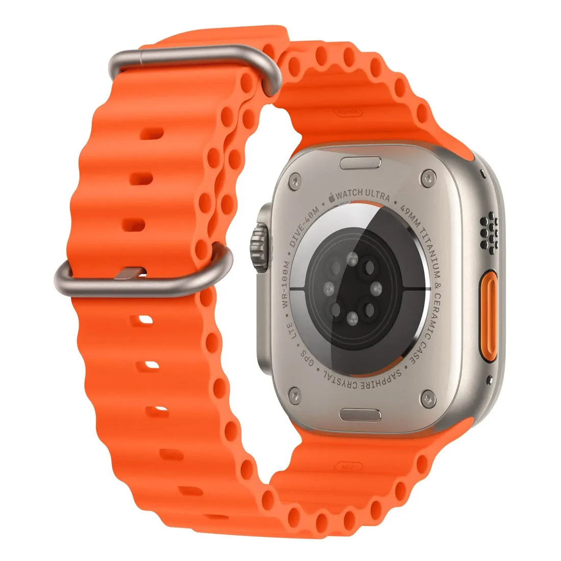 Apple Watch Ultra 2 49mm Titanium Case GPS   Cellular Orange Ocean Band ( Open Never Used )