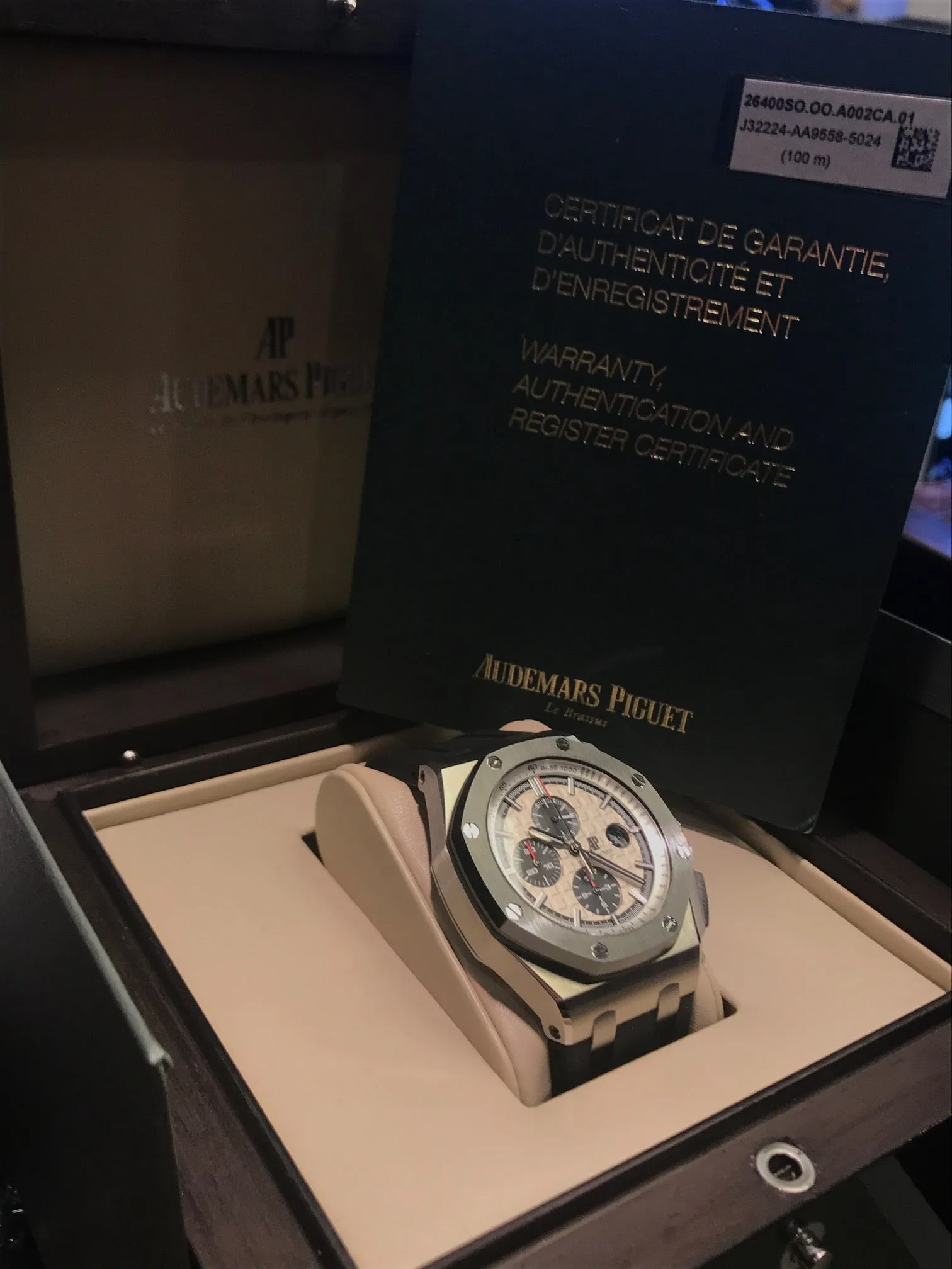 AUDEMARS PIGUET Royal Oak Offshore Chronograph SS/Ceramic w/ Original Box & Papers! - $40K VALUE!