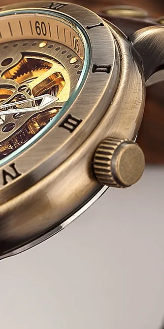 AUGUSTUS Automatic Vintage Bronze Watch