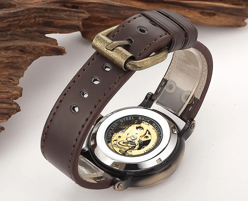 AUGUSTUS Automatic Vintage Bronze Watch