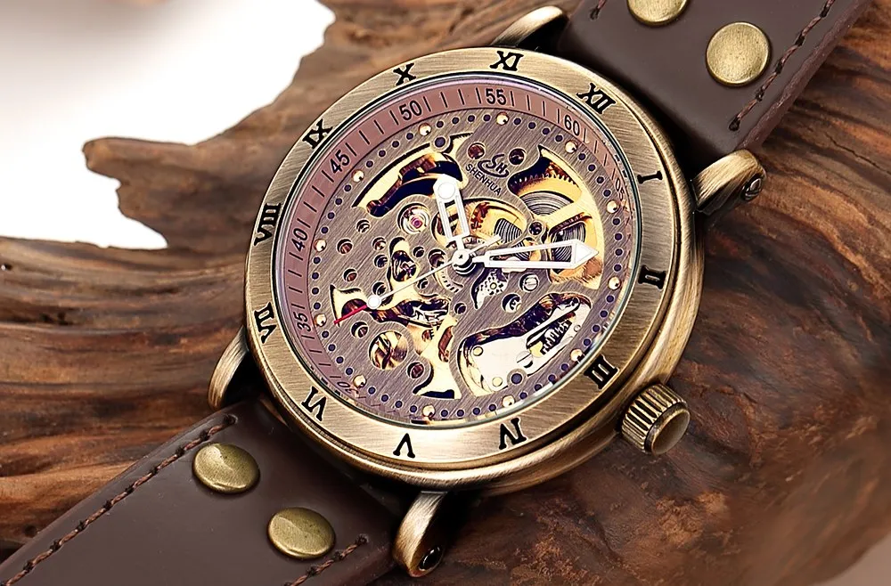AUGUSTUS Automatic Vintage Bronze Watch