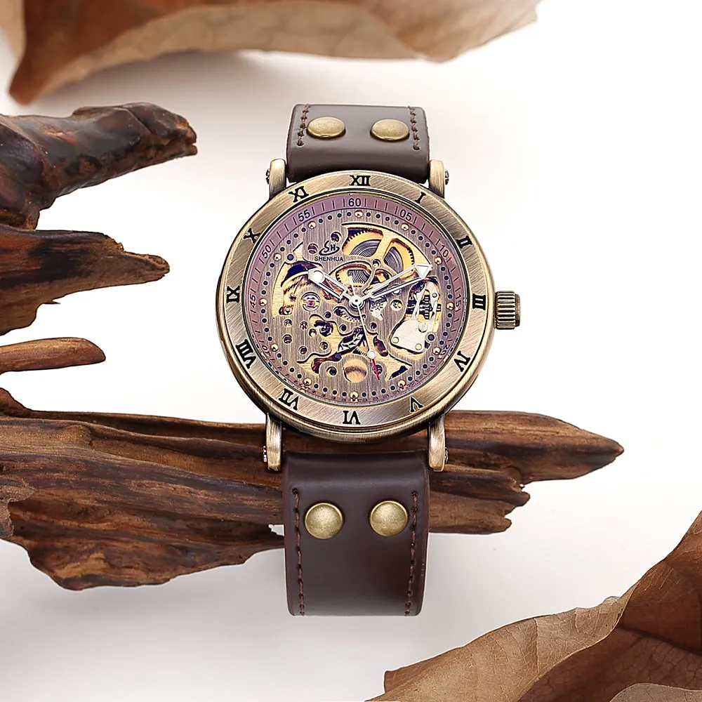 AUGUSTUS Automatic Vintage Bronze Watch