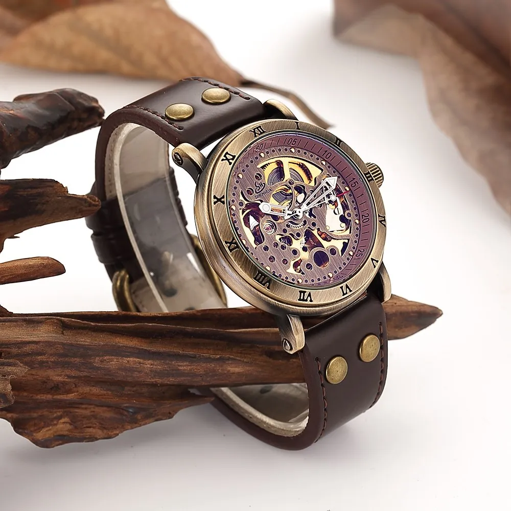 AUGUSTUS Automatic Vintage Bronze Watch