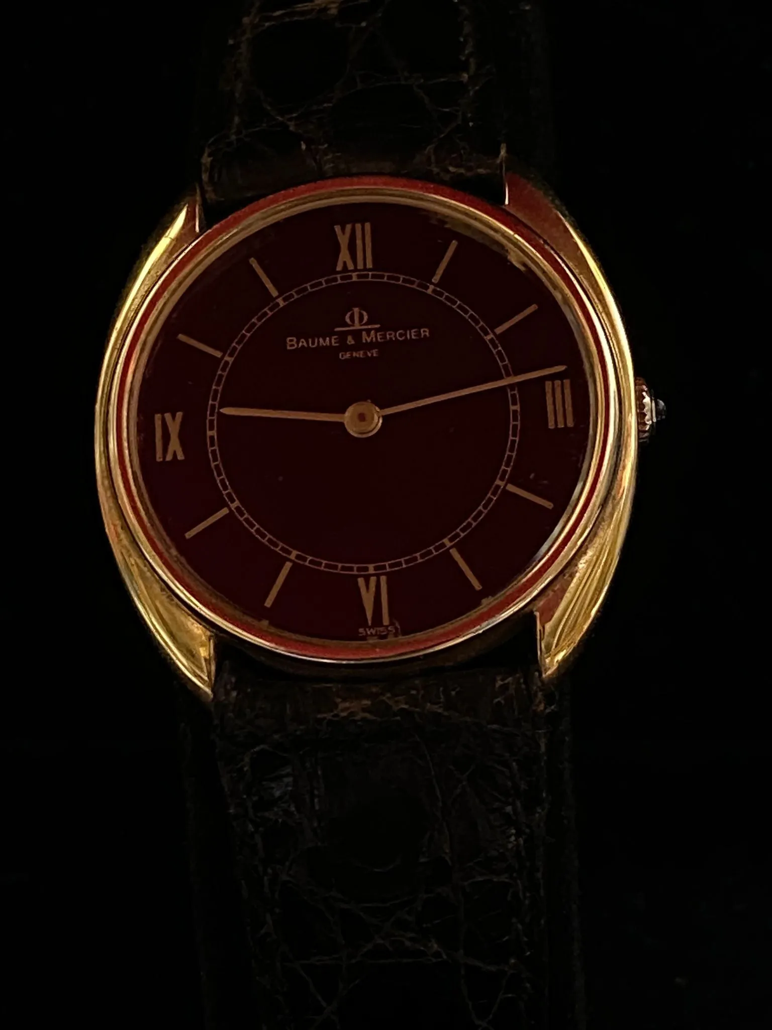 BAUME & MERCIER 18K YG Unique & Beautiful Brand New Men's Watch- $16K APR w/ COA
