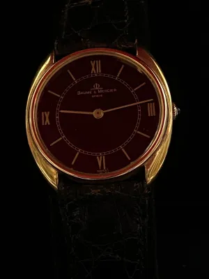 BAUME & MERCIER 18K YG Unique & Beautiful Brand New Men's Watch- $16K APR w/ COA