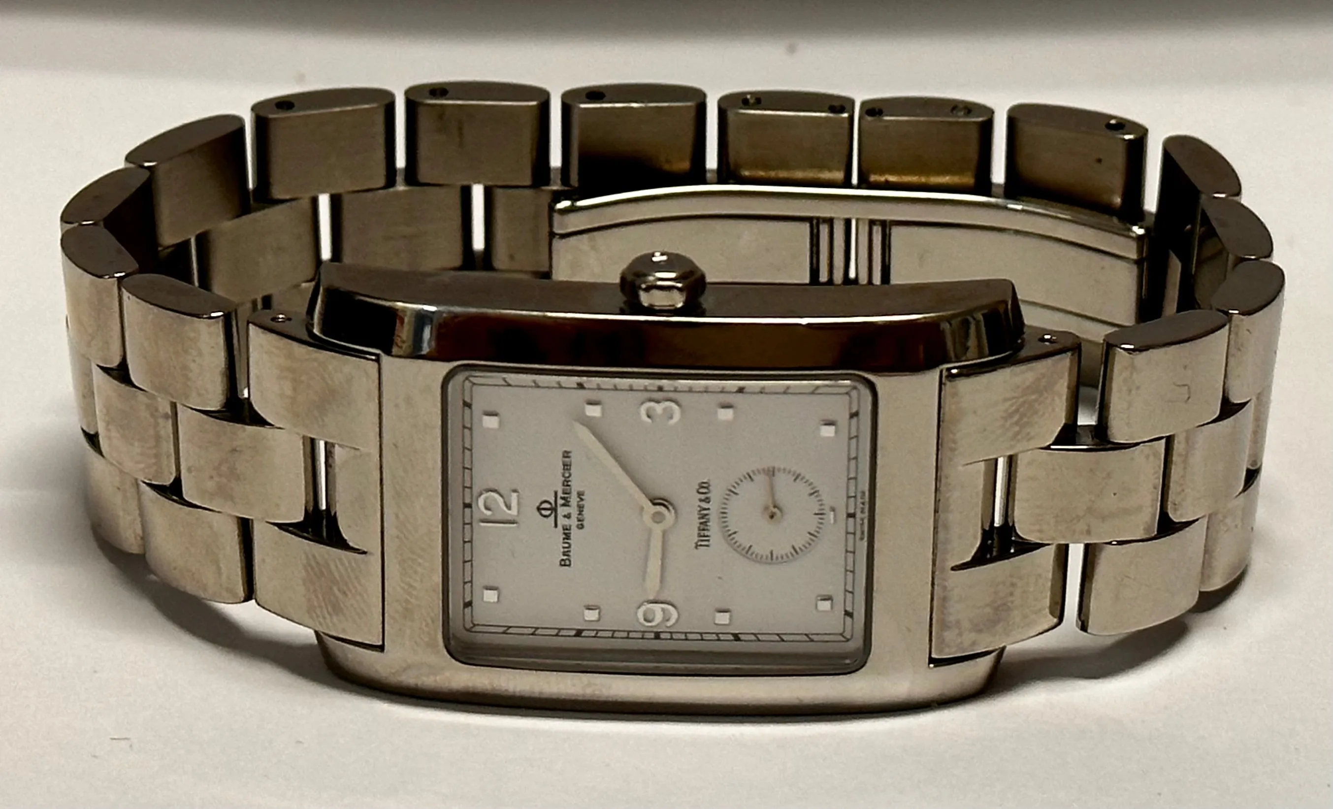 Baume & Mercier Co-Braded Tiffany & Co SS Chrono  Men's Watch - $8K APR w/ COA!!
