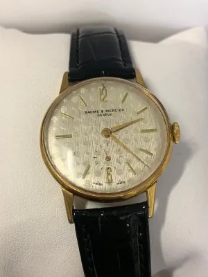 Baume & Mercier Unisex YGT SS Watch w/ Unusual Dial C. 1950s - $6.5K APR w/ COA!