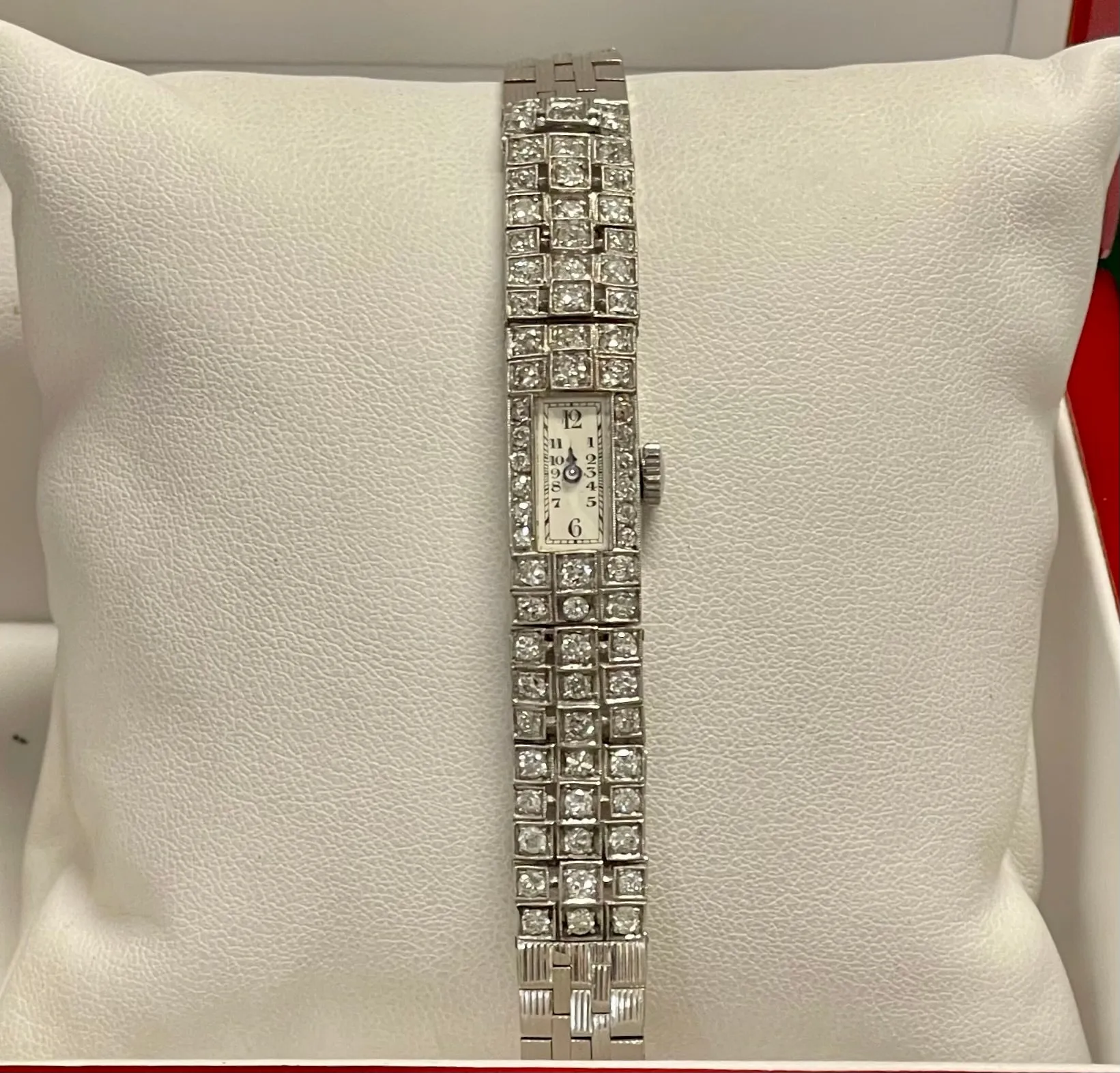 BAUME & MERCIER Vintage 1920s Platine W/ 77 Diamonds 31 Grams - $40K APR w/ COA!