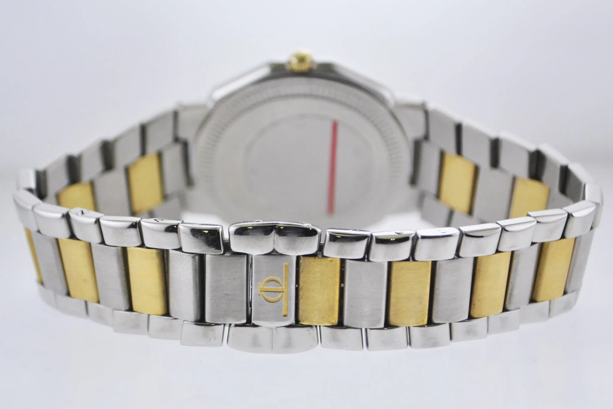 Baume & Mercier Wristwatch Triple Calendar Moon-Phases Two-tone Band in 18 Karat Yellow Gold and Stainless Steel - $15K VALUE