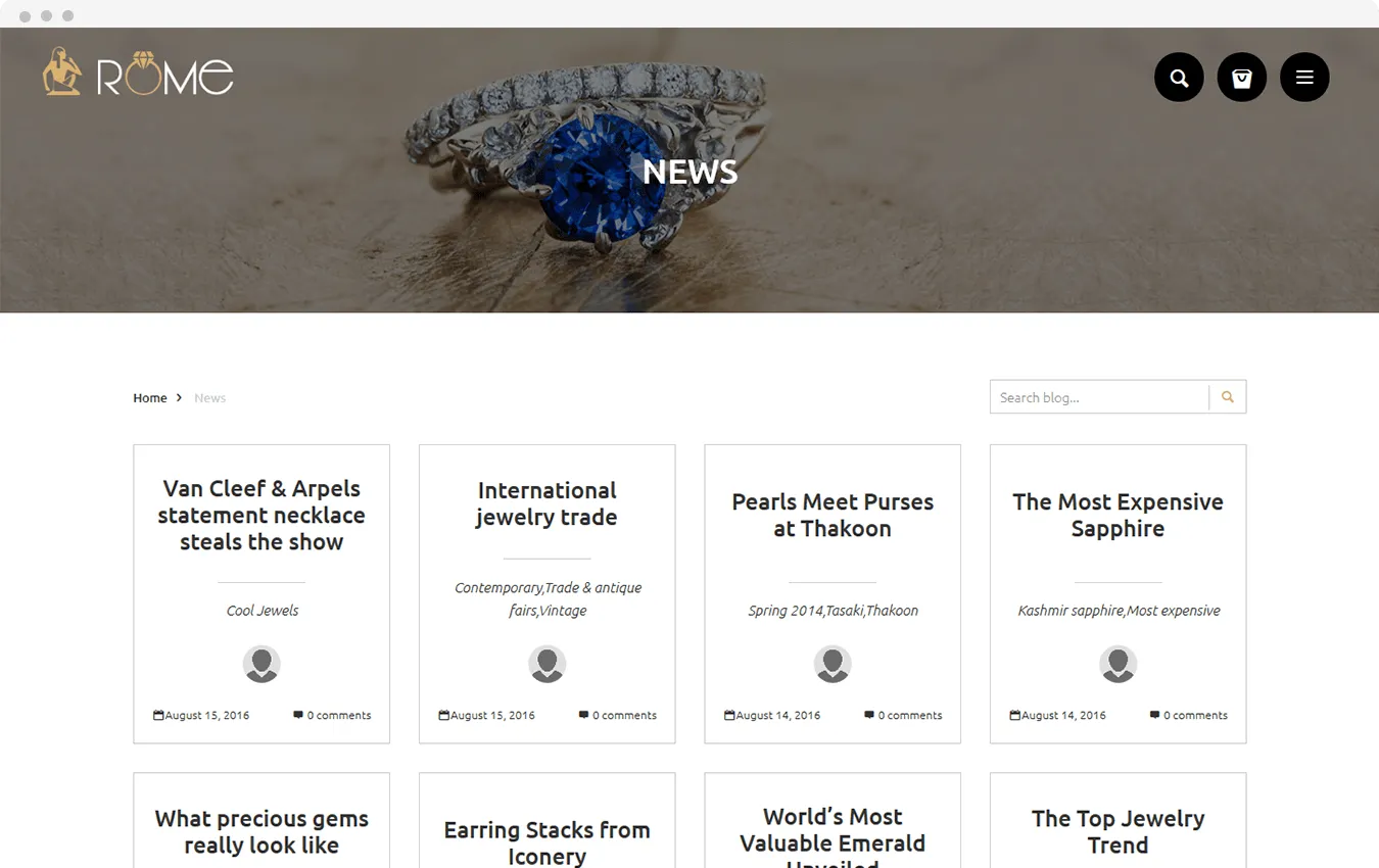 Beauty Shopify Theme - Rome