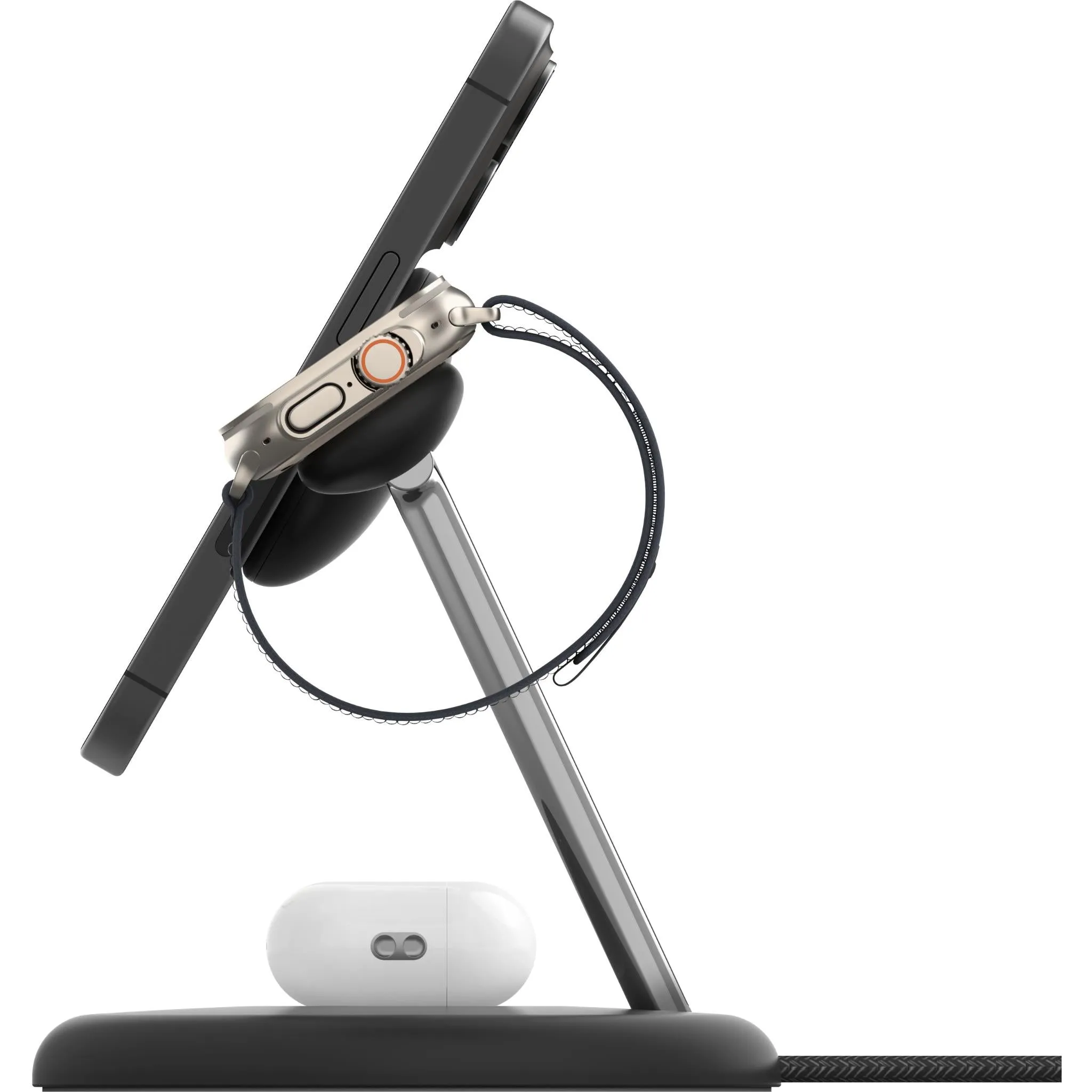 Belkin BoostCharge Pro 3-in-1 Magnetic Wireless Charging Stand with Qi2 15W - Black AU Version (Box Damaged)
