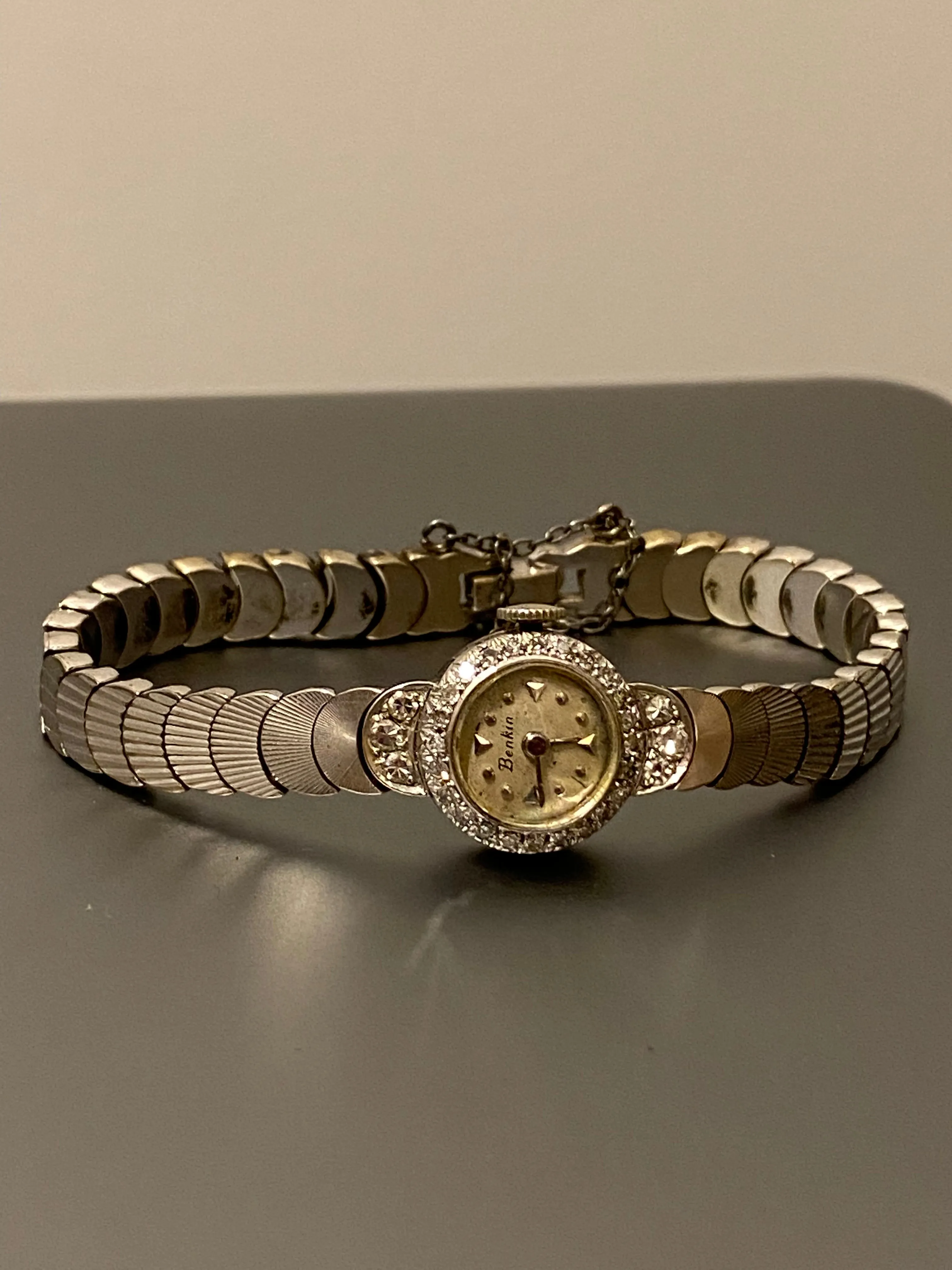 BENKIN Vintage 1920s SWG Ladies Watch w/ 0.80K of FVSI Diamonds- $15K APR w COA!