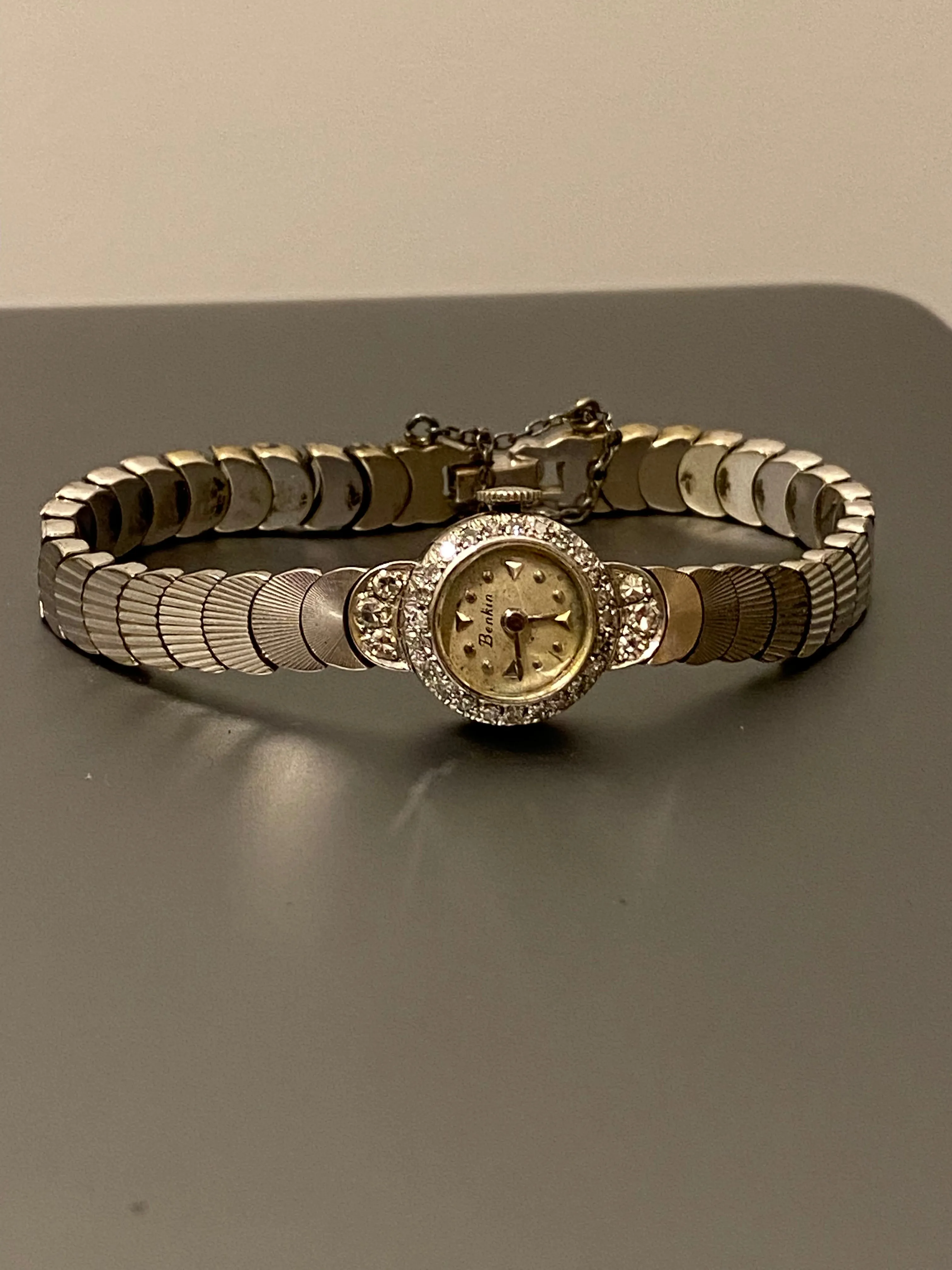 BENKIN Vintage 1920s SWG Ladies Watch w/ 0.80K of FVSI Diamonds- $15K APR w COA!