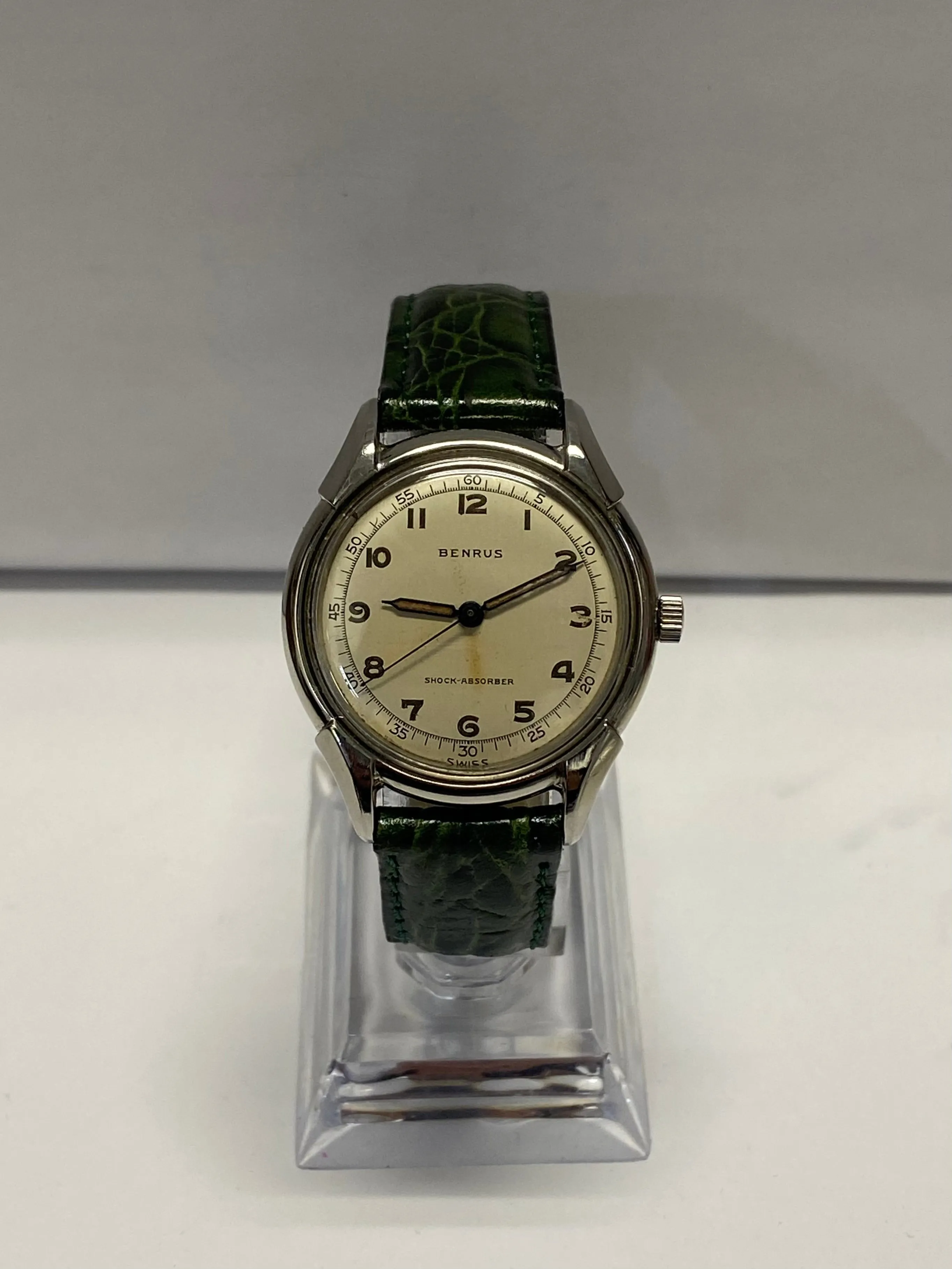 BENRUS Timeless Elegance Rare Circa 1940's Military-Style Watch- $5K APR w/ COA!