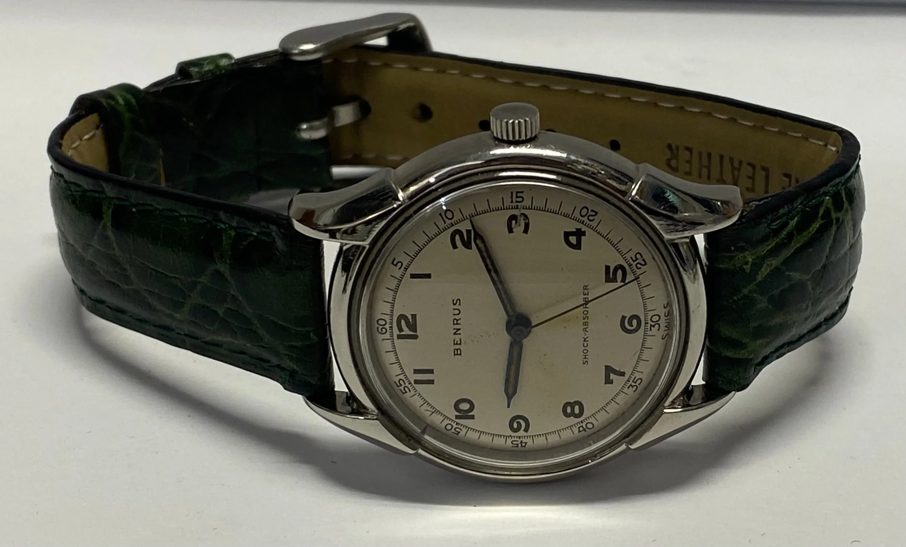 BENRUS Timeless Elegance Rare Circa 1940's Military-Style Watch- $5K APR w/ COA!
