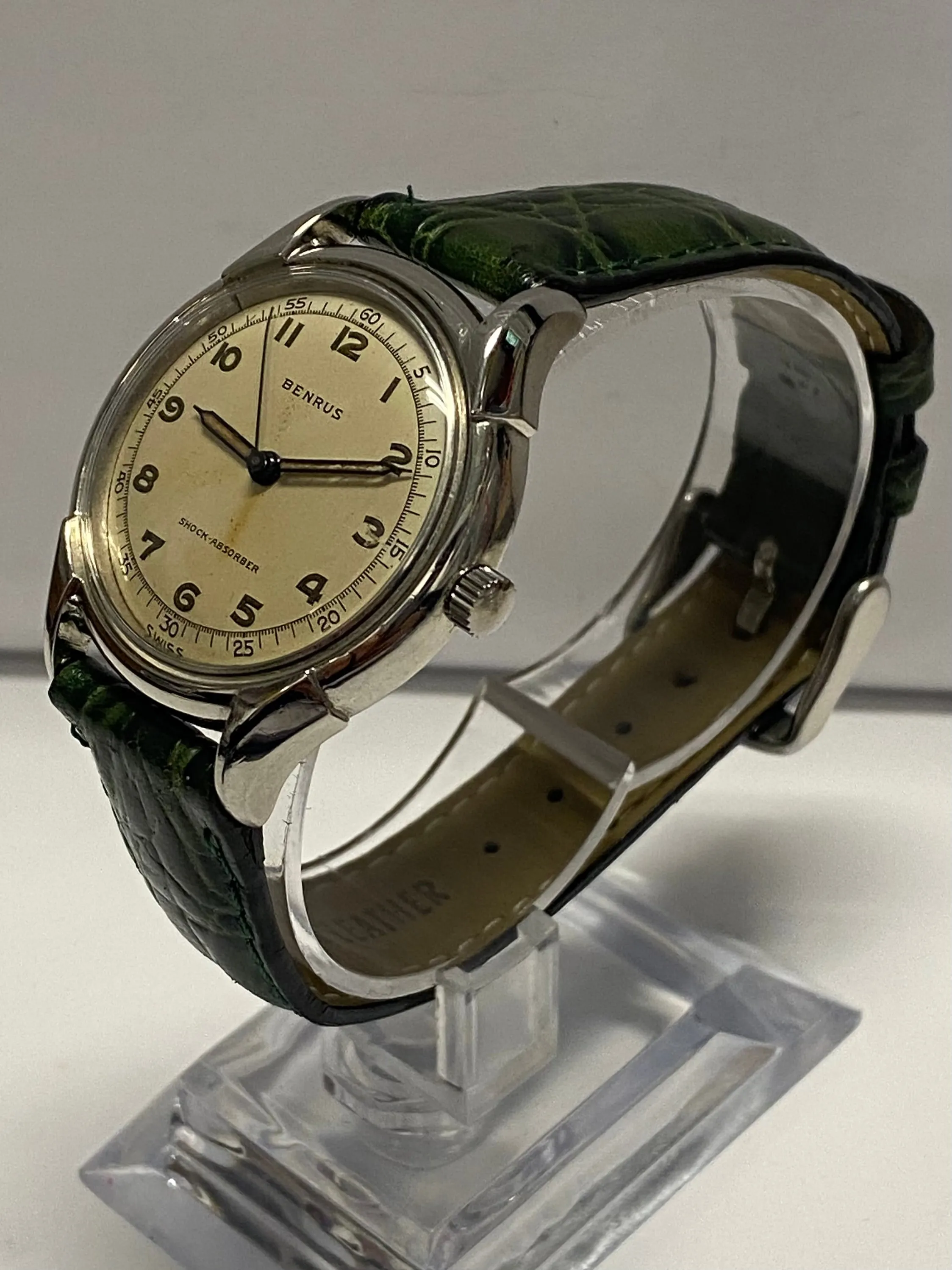 BENRUS Timeless Elegance Rare Circa 1940's Military-Style Watch- $5K APR w/ COA!