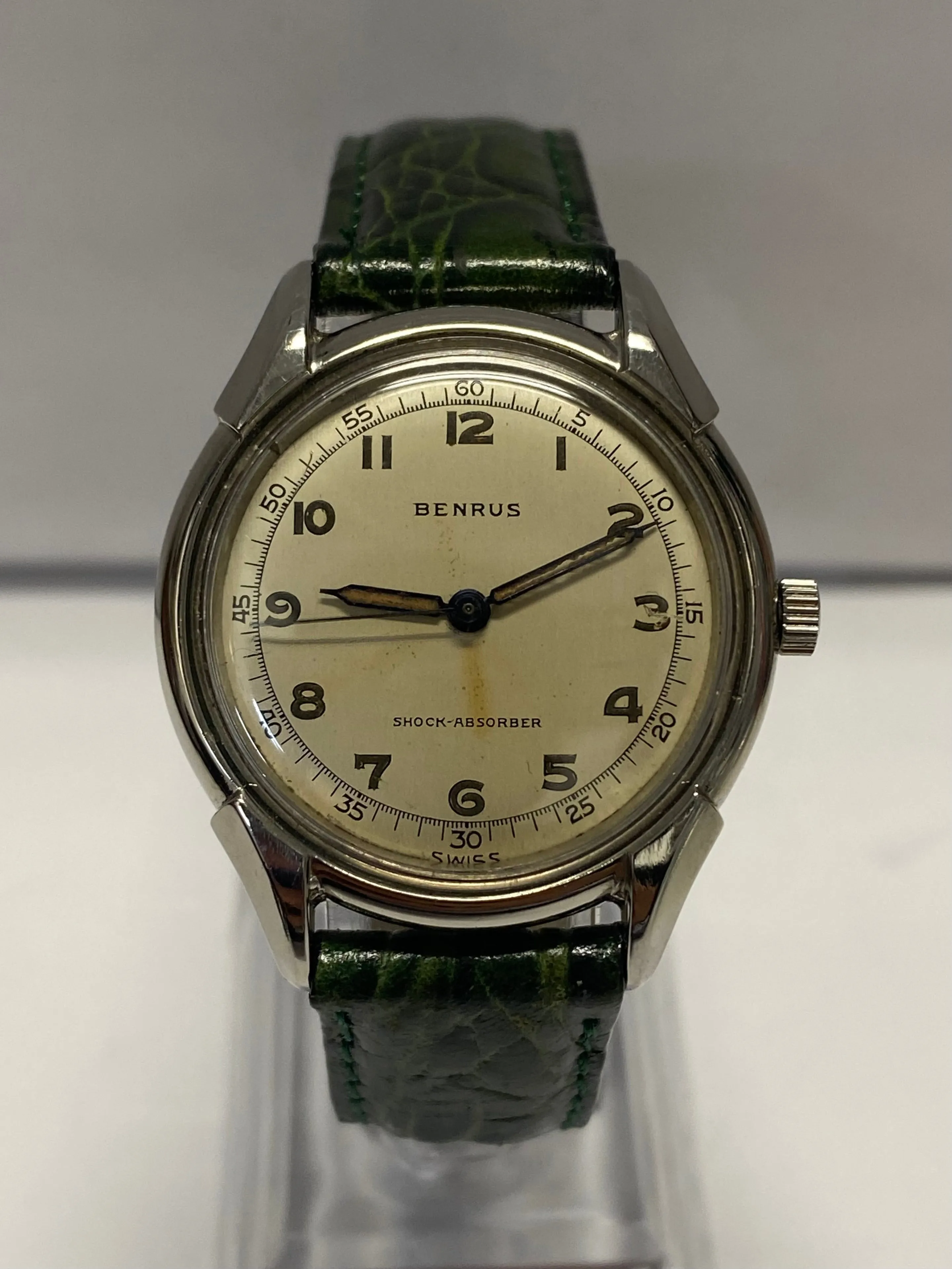 BENRUS Timeless Elegance Rare Circa 1940's Military-Style Watch- $5K APR w/ COA!